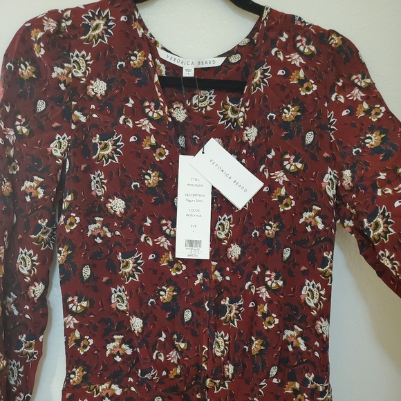 VERONICA BEARD Silk mini dress - Picture 5 of 6